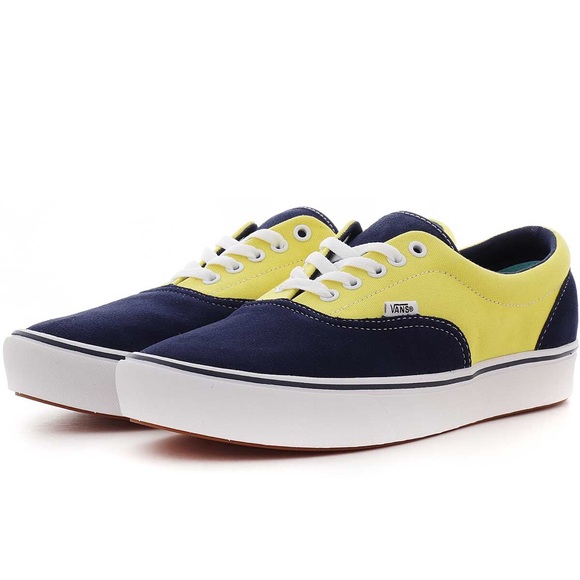 NEW Vans Comfycush Era Dress Blue Yellow - Picture 1 of 4
